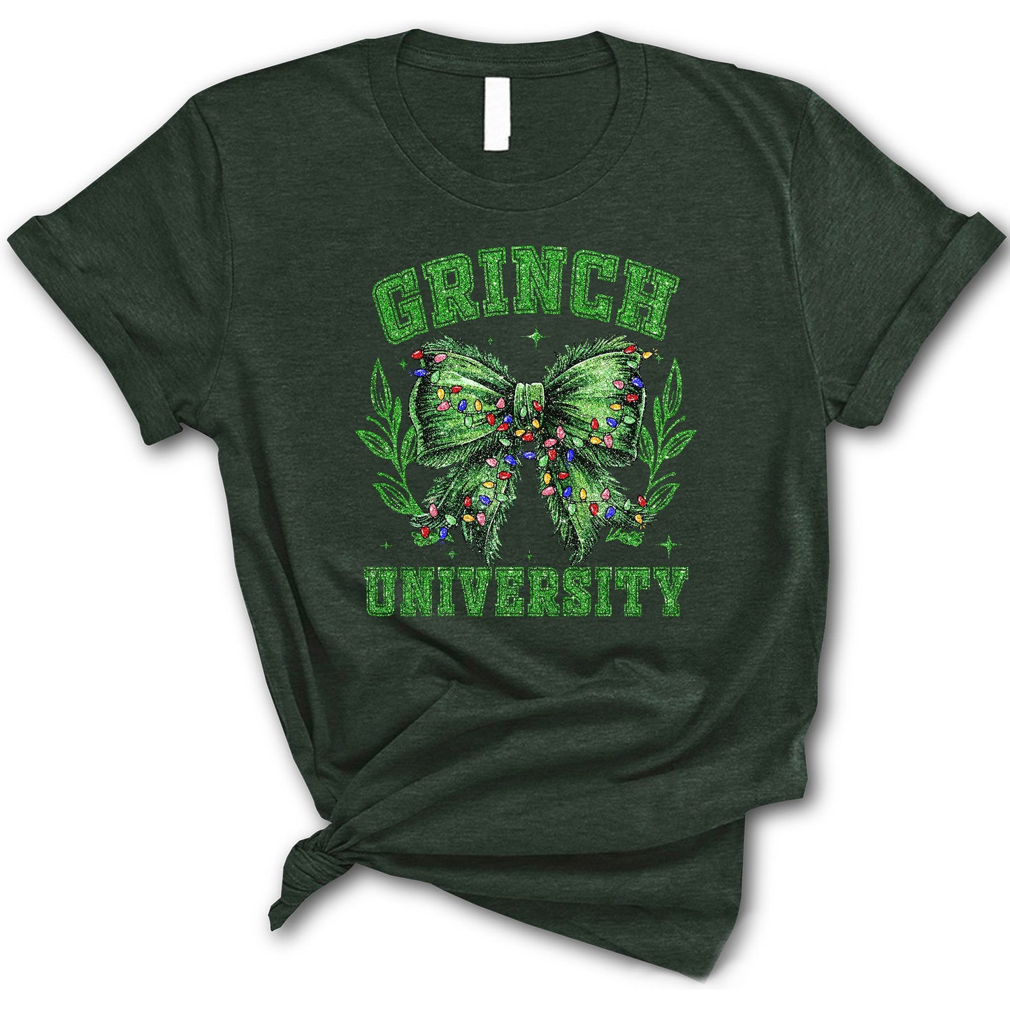 Christmas Lights T-Shirt, Xmas University Shirt, Christmas Shirt, Winter Holiday Tee, Gift For Christmas Tee, New Year Party T-Shirt