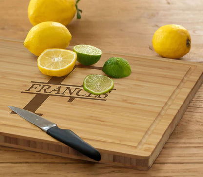 Personalized Bamboo Board Cutting Board, Wedding and housewarming gift, Wedding Gift, Mothers Day Cutting Board, Custom Charcuterie Board