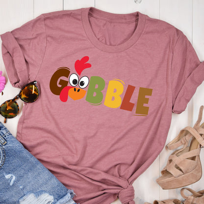 Gobble Thanksgiving Shirt, Thanksgiving T-shirt Womens, Family Thanksgiving Shirts, Funny Thanksgiving 2024,Thanksgiving Shirt, Friendsgiving Tees