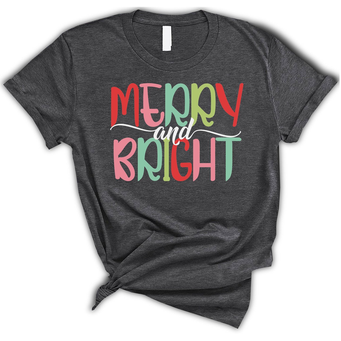 Merry and Bright Shirt, Christmas T-shirt, Family Christmas Shirt, Christmas Shirts for Women, Merry Christmas Shirt, Merry Christmas Crewneck, Cute Winter Tees, Unique Holiday Gift