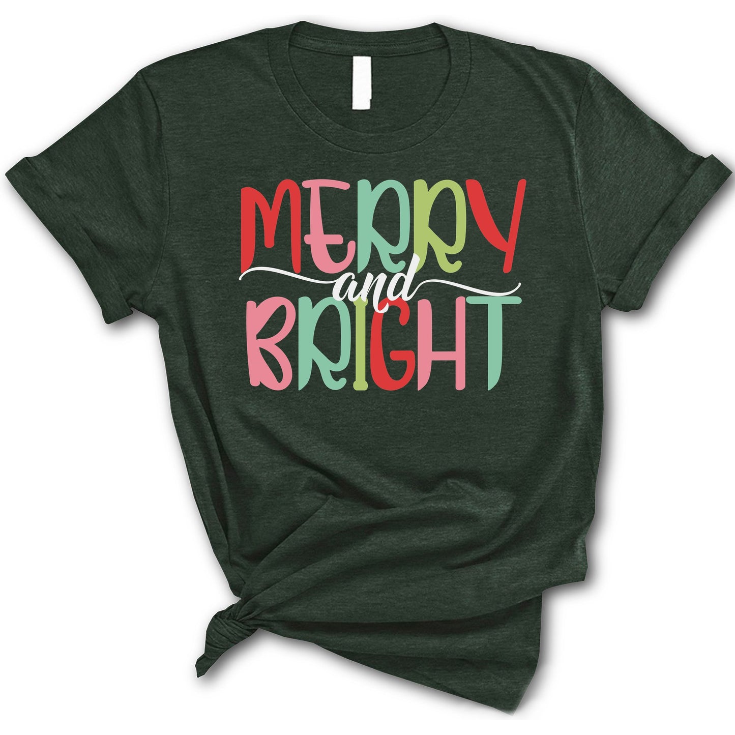 Merry and Bright Shirt, Christmas T-shirt, Family Christmas Shirt, Christmas Shirts for Women, Merry Christmas Shirt, Merry Christmas Crewneck, Cute Winter Tees, Unique Holiday Gift