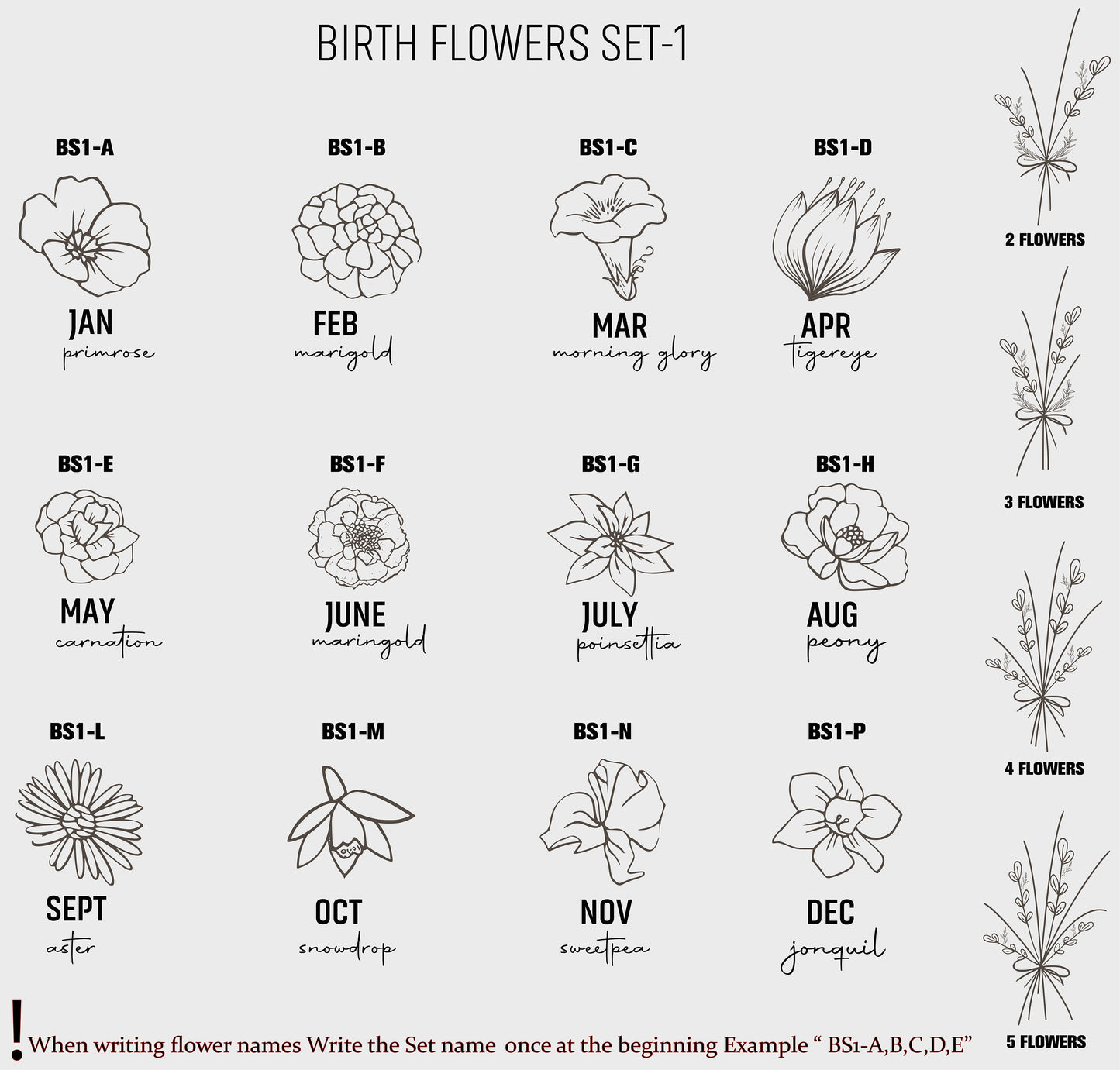 Birthflower Necklace, Christmas Gifts, Flower Necklace, Layer Link Chain,Paperclip Necklace, Personalized Name Necklace,Script Name Necklace