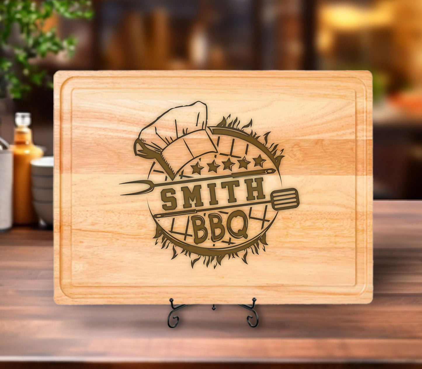 BBQ Cutting Board, Fathers Day Gift, Personalized Gifts, BBQ Gift for Men's Birthday, Charcuterie Board Cutting Board, Custom BBQ Board