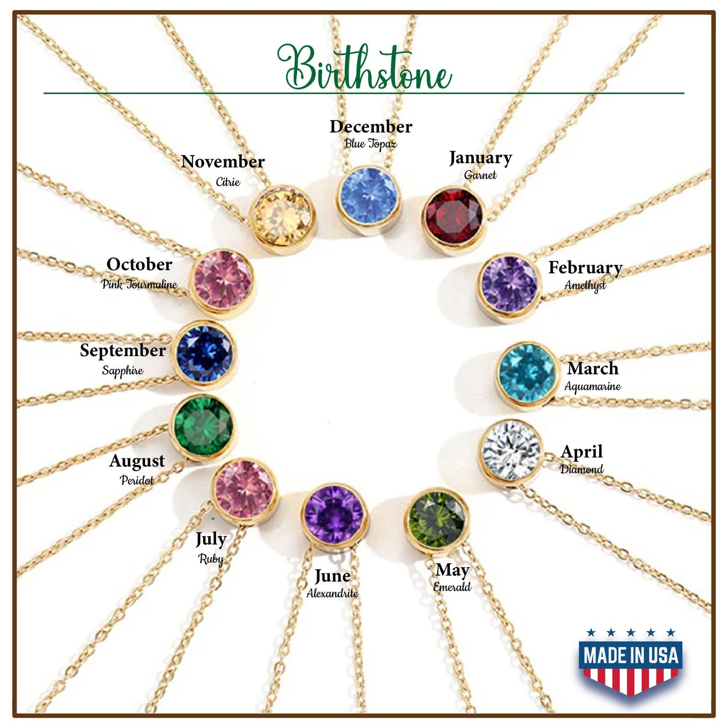 Birth Month Christmas Gifts Necklace Combined Birth Flower Necklace Personalized Bouquet Flower Necklace Birth flower Necklace Handmade