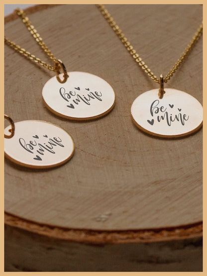 Be Mine Necklace, Mothers Day Necklace Gift, Christmas Gifts, Mom Gift, Be Mine Necklace for Mom, Anniversary Gift, Personalized Jewelry