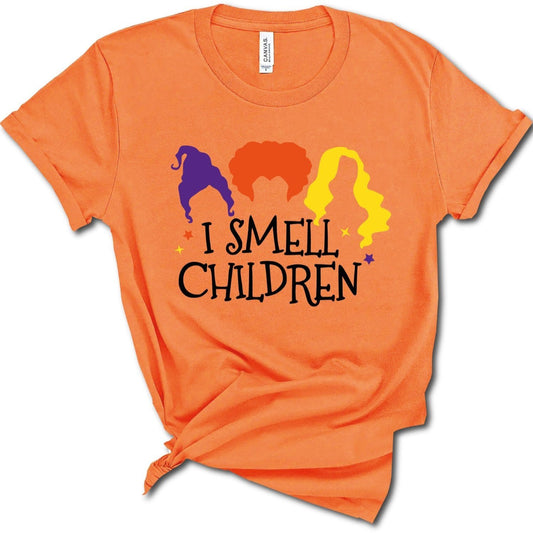 I Smell Children Funny Halloween Shirt, Family Matching T-Shirts For Spooky Season