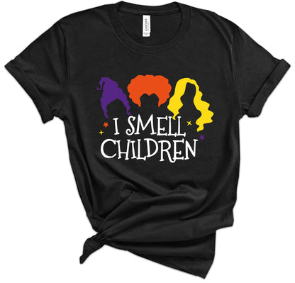 I Smell Children Funny Halloween Shirt, Family Matching T-Shirts For Spooky Season