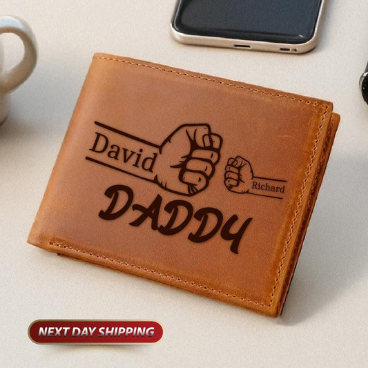 Mens Christmas Gifts Wallet, Birthday Gift, Custom Wallet, Personalized Wallet Men, Boyfriend Gift for Men, Groomsmen Wallet, Leather Wallet