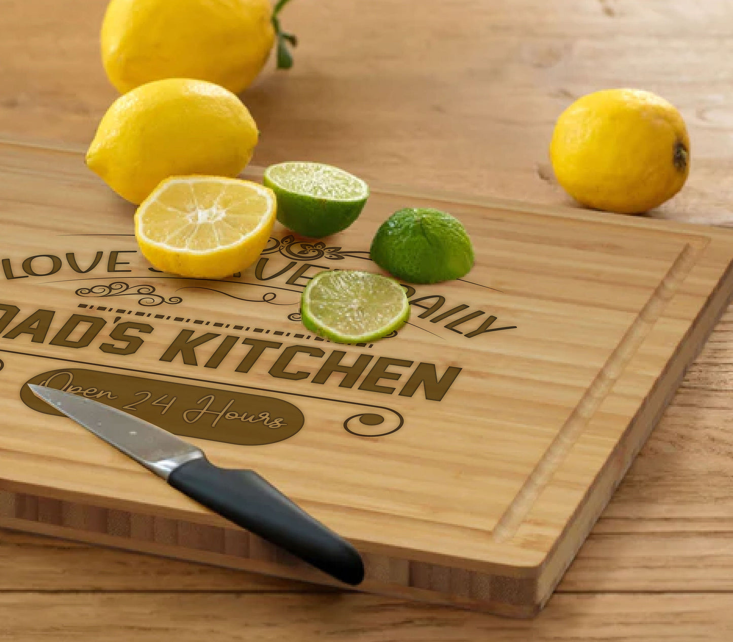 Dad's Kitchen Cutting Board, Fathers Day Gift, BBQ Gift for Men's Birthday, Charcuterie Board Cutting Board, BBQ Board, Best Dad Ever Gift