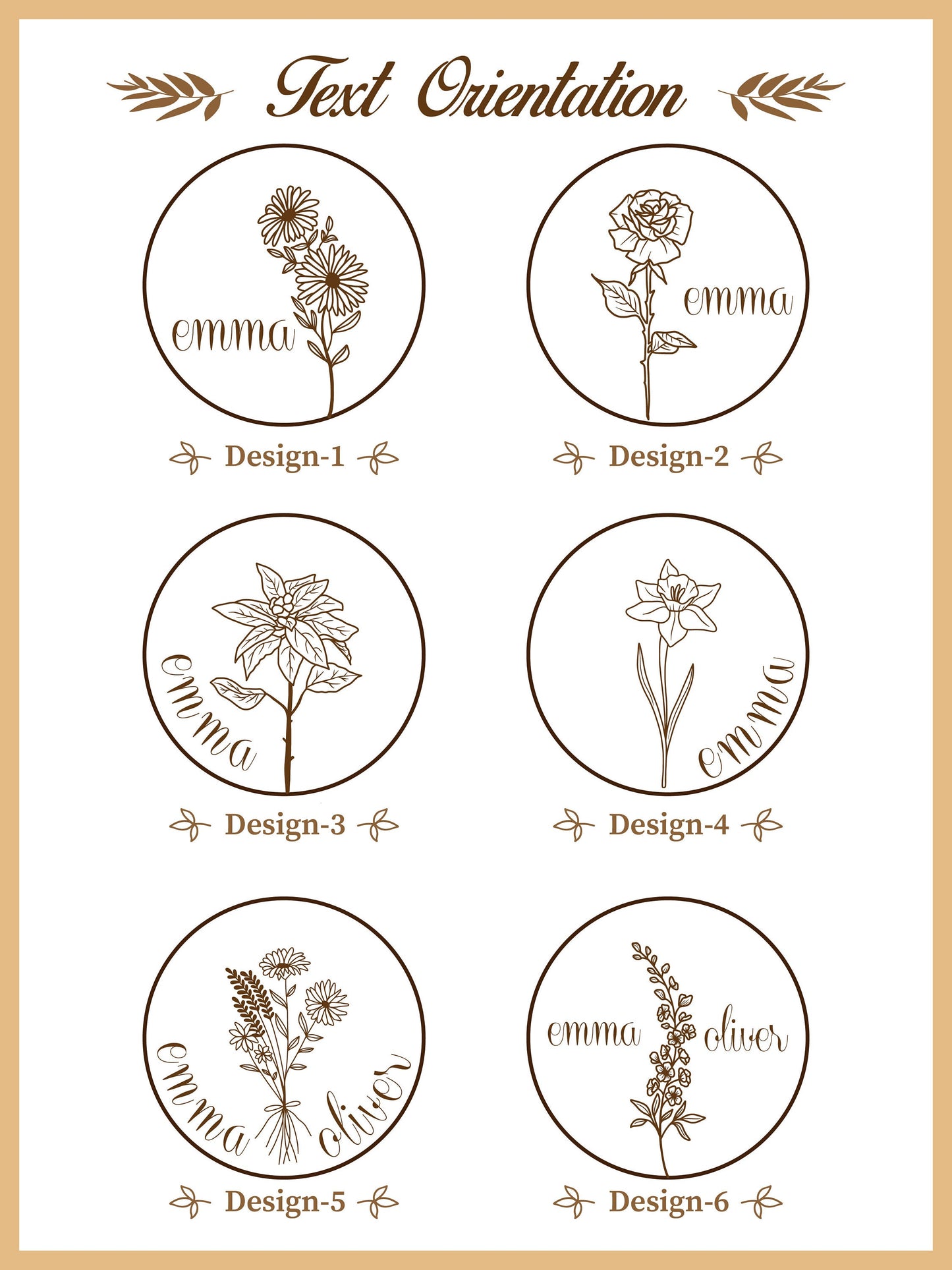 Custom Name Engraved Coin Necklace, Combined Birth Flower Necklace, Personalized Birth Flower Necklace, Mothers Day Necklace Gift, Mom Gifts