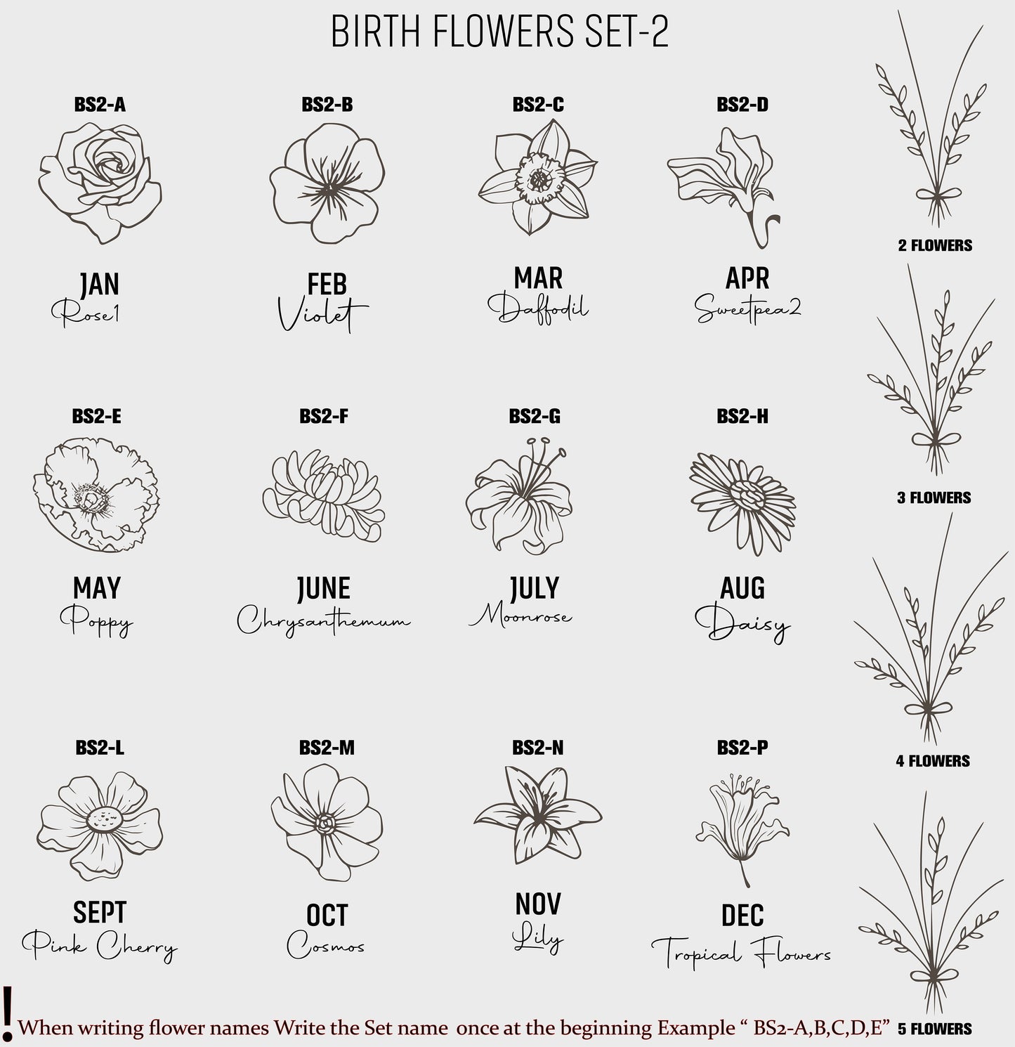 Birthflower Necklace, Christmas Gifts, Flower Necklace, Layer Link Chain,Paperclip Necklace, Personalized Name Necklace,Script Name Necklace