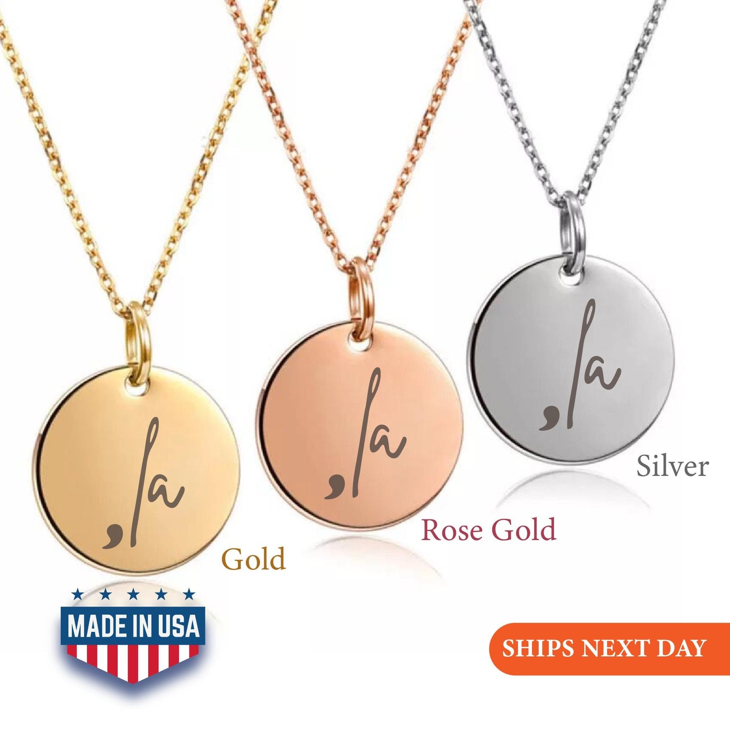 Kamala Comma-la Coin 2024 Necklace, La Kamala Necklace, Christmas Gift, Kamala Harris Necklace, Comma la Gift, US Elections 2024 Necklace