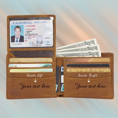 Customized Name Christmas Deer Wallet, Christmas Gifts Wallet, Personalized Name Wallet, Father's Day Gift, Name Wallet, New Year Gift