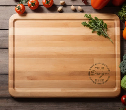 Custom Cutting Board Using Your Own Design, Custom Design Bamboo Cutting Board, Personalized Bamboo Cutting Board, Family Gift