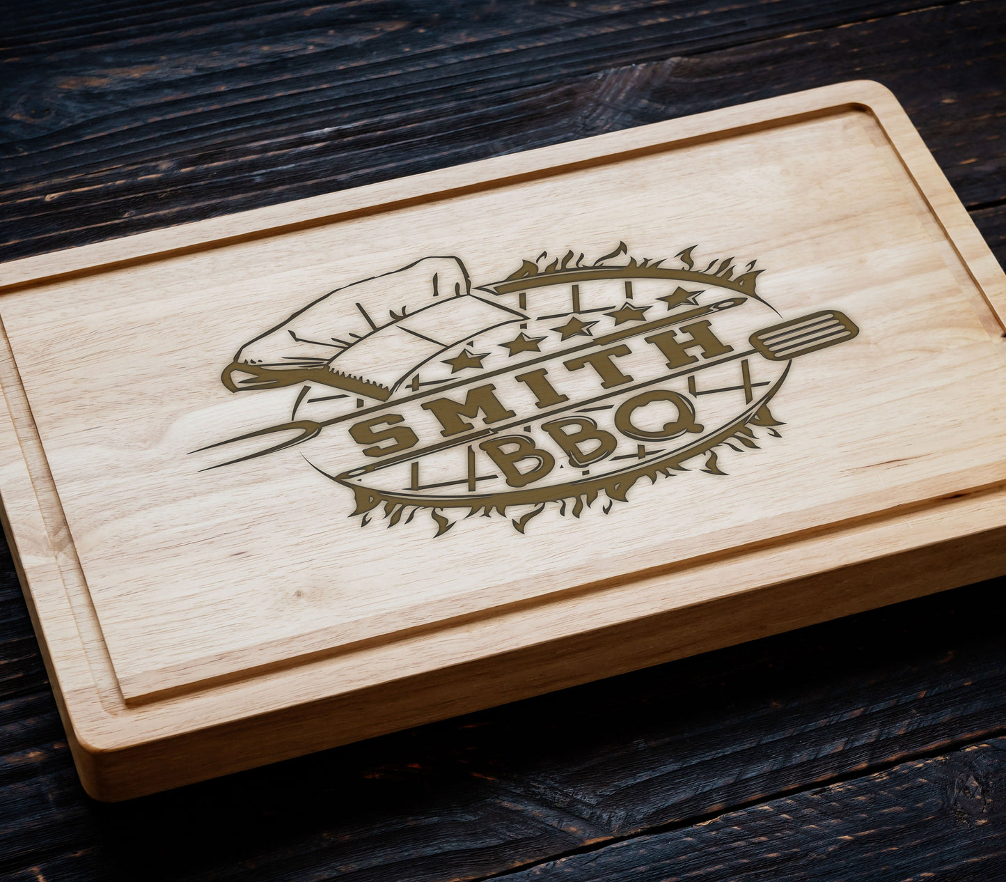 BBQ Cutting Board, Fathers Day Gift, Personalized Gifts, BBQ Gift for Men's Birthday, Charcuterie Board Cutting Board, Custom BBQ Board