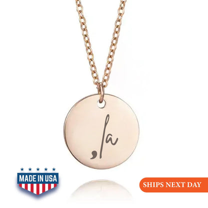 Kamala Comma-la Coin 2024 Necklace, La Kamala Necklace, Christmas Gift, Kamala Harris Necklace, Comma la Gift, US Elections 2024 Necklace