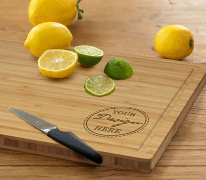 Custom Cutting Board Using Your Own Design, Custom Design Bamboo Cutting Board, Personalized Bamboo Cutting Board, Family Gift