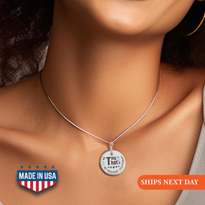 Big T That's My President Trump 2024 Necklace, Trump Disc Necklace, Vote Necklace, Trump Necklace,  2024 Trump Necklace, Gift for Republican