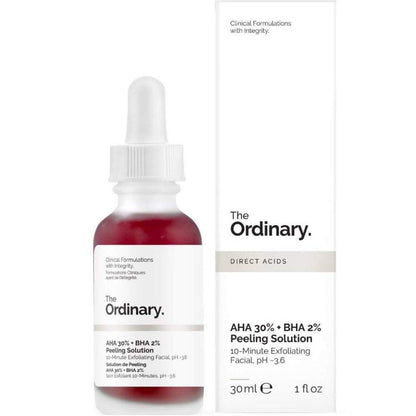 The Ordinary Peeling Solution 30ml AHA 30% + BHA 2%, 1 Fl Oz (Pack of 1)