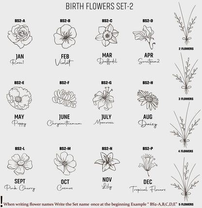 Personalized Gold Disc Necklace, Dainty Initial Necklace, Monogram Disc, Silver Disc Necklace, Gold Birthflower Necklace, Floral Necklace