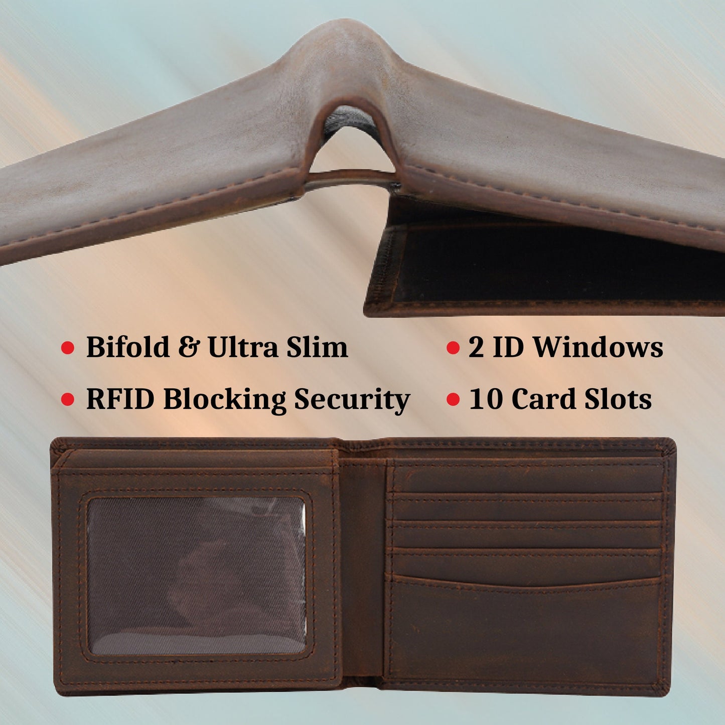 Personalized Name Wallet, Custom Name Letter Leather Wallet, Custom Family Name Wallet, Man Leather Wallet, Christmas Gift For Daddy