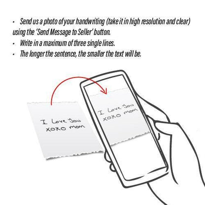 Personalized Engraved Handwriting Disc Necklace, Handwriting Jewelry, Actual Handwriting Necklace, Gift Signature Necklace, Holiday Season