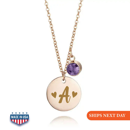 Personalized Initial Christmas Necklace for Women Name Necklace Gifts for Mom Custom Name Charm Best Friends Birthday Valentines Day Gift