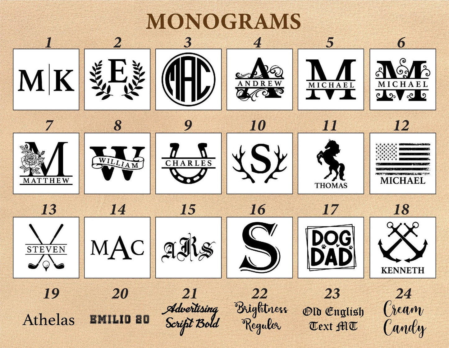 Personalized Name Wallet, Custom Name Letter Leather Wallet, Custom Family Name Wallet, Man Leather Wallet, Christmas Gift For Daddy