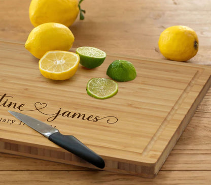 Personalized Couple Cutting Board, Valentine's Gift, New Home Gift for Couples, Housewarming Gift, New Home Gift for Board, Anniversary Gift