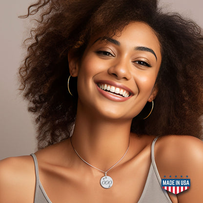 Tiny Angel Number Necklace, 000, 111, 222, 333, 444, 555, 666, 777, 888, 999 Angel Number Necklace, Christmas Gifts Handmade