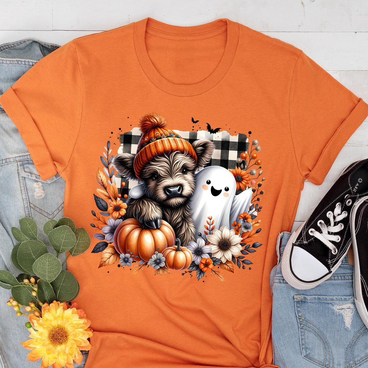 Halloween Ghost Dog Shirt, Cute Ghost Dog T-shirt, Dog Lover Gift, Dog Lover Tee, Pumpkin Shirt, Spooky Season Shirts, Halloween Gift
