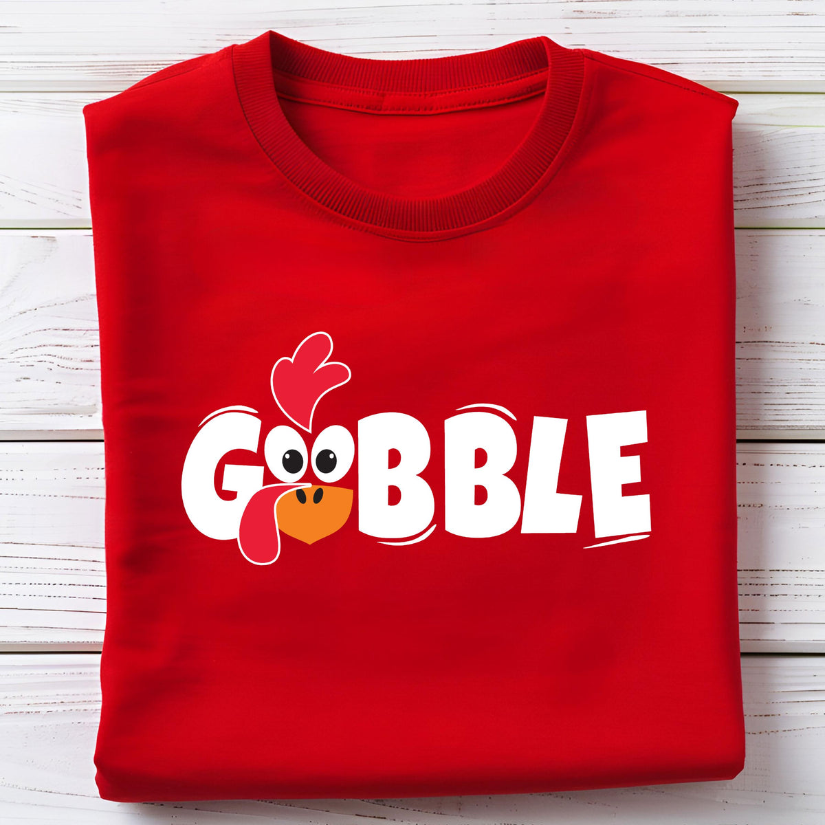 Funny Gobble Gobble Thanksgiving T-Shirt: Autumn Family Tee
