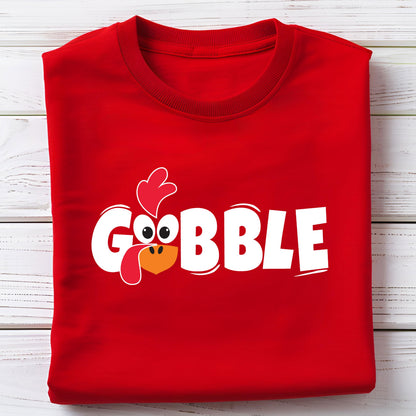 Funny Gobble Gobble Thanksgiving T-Shirt: Autumn Family Tee