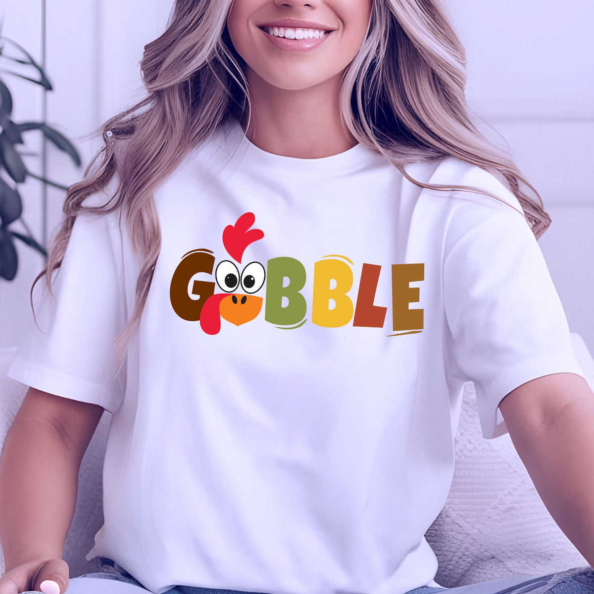 Funny Gobble Gobble Thanksgiving T-Shirt: Autumn Family Tee