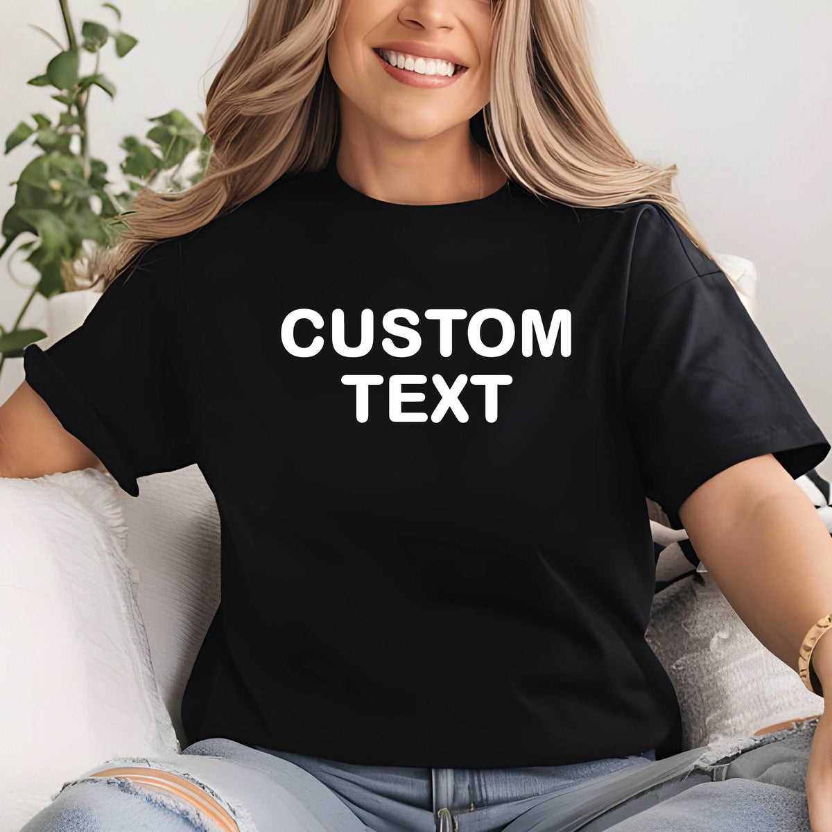 Personalized Text Shirt, Custom Message Tee, Anniversary Gift