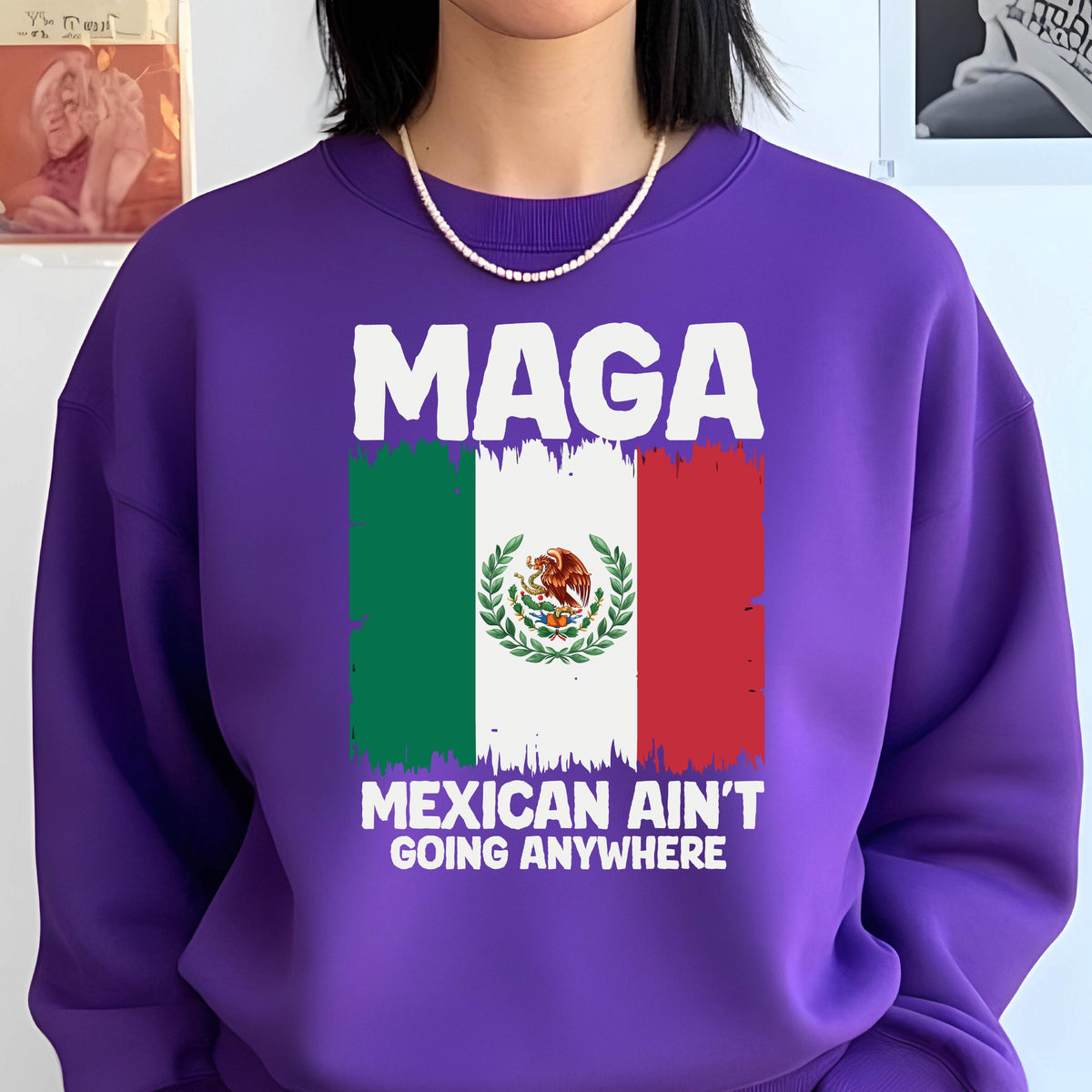 Latina Power Hoodie: MAGA Immigration, Daughter of Immigrants Sweater