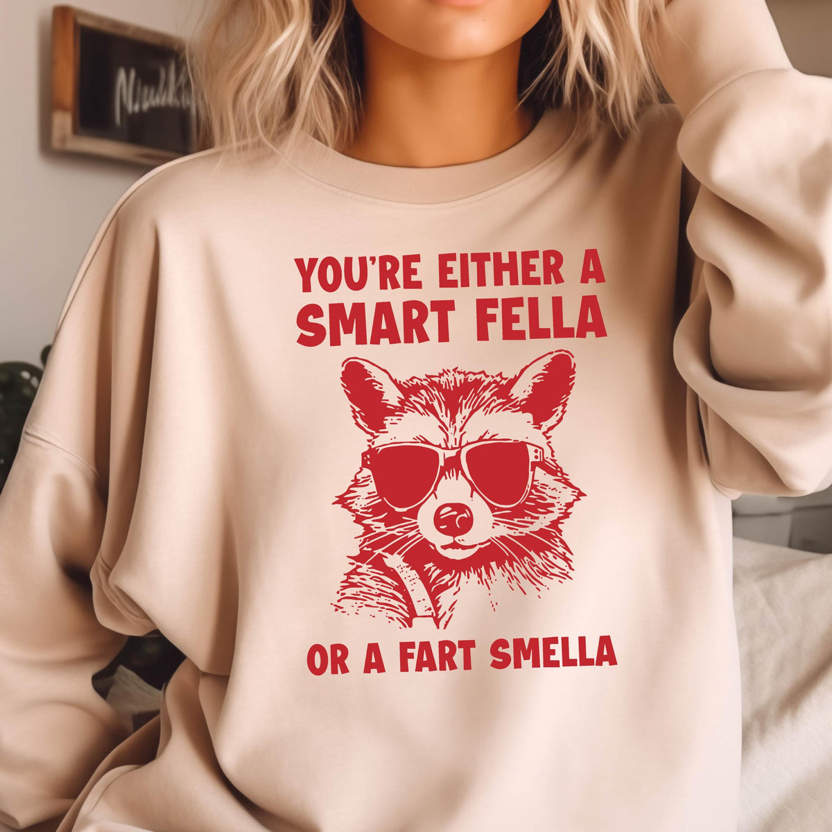 Funny Raccoon Hoodie: Retro 90s Sweatshirt