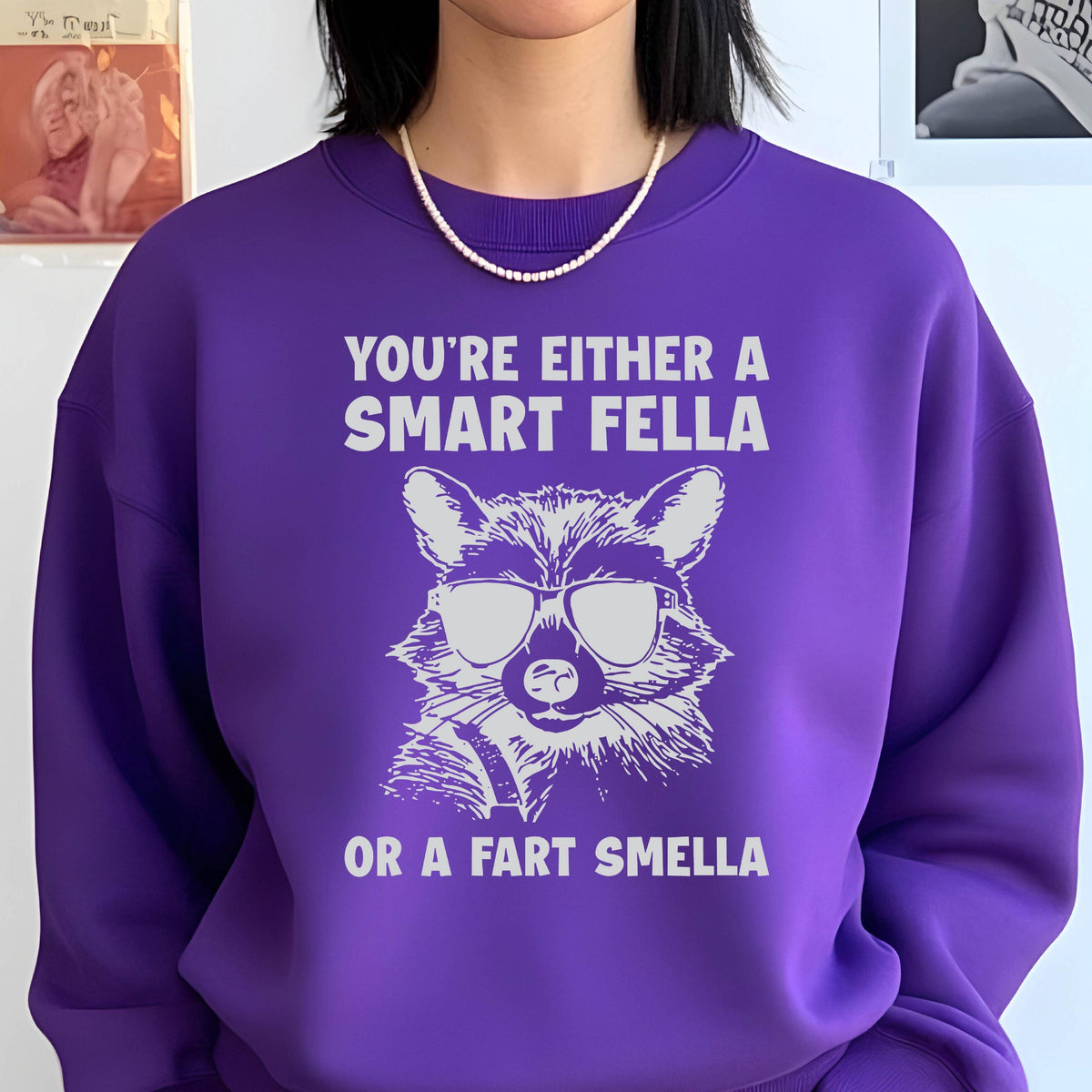 Funny Raccoon Hoodie: Retro 90s Sweatshirt
