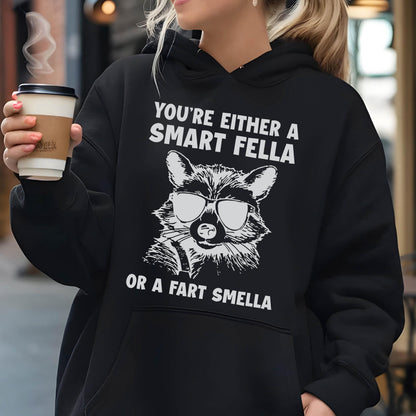 Funny Raccoon Hoodie: Retro 90s Sweatshirt