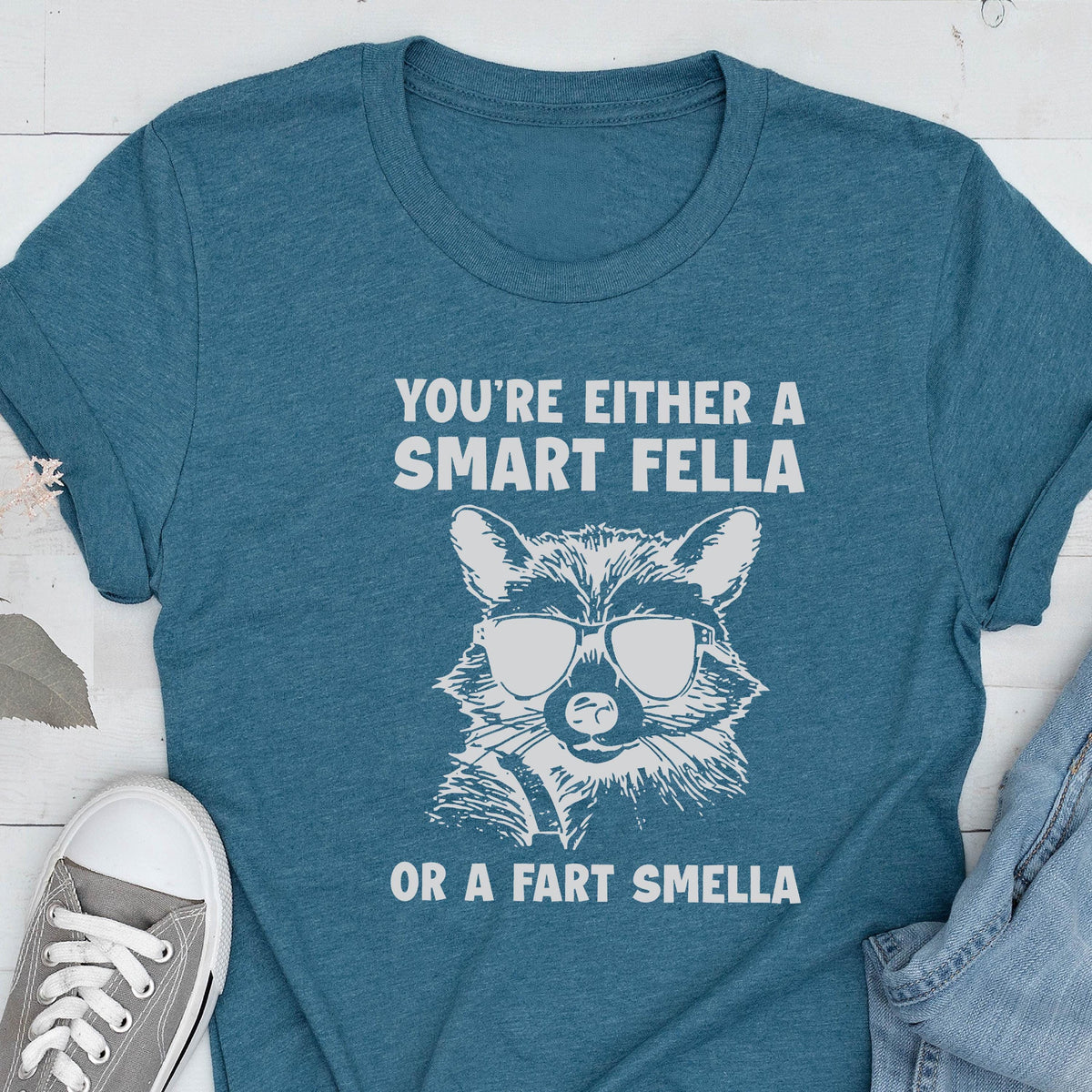 Funny Raccoon Graphic Tee: Retro Novelty T-Shirt