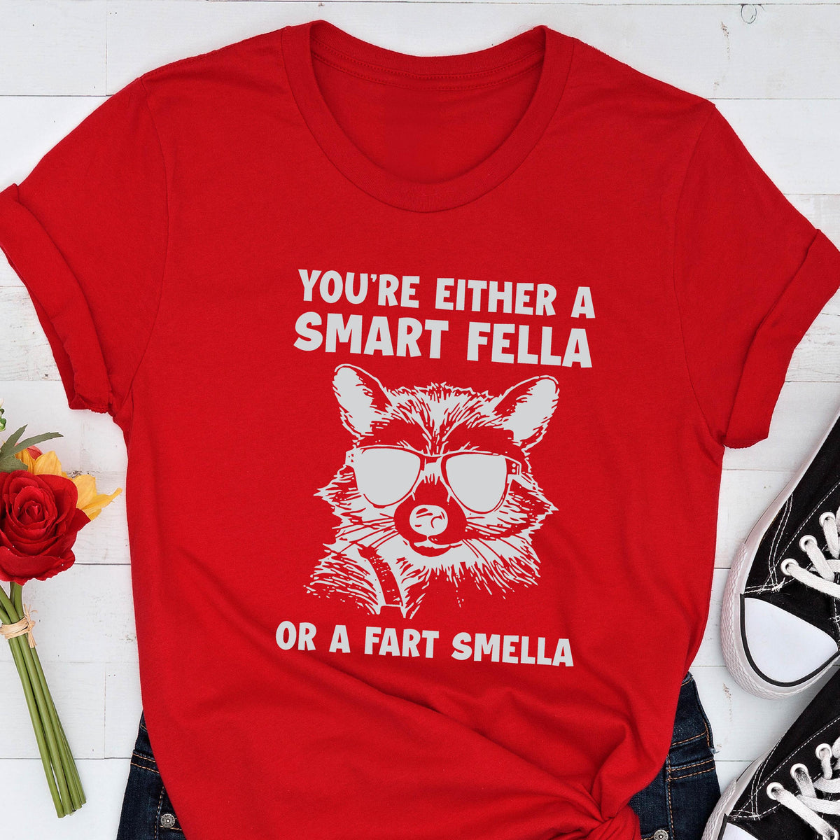 Funny Raccoon Graphic Tee: Retro Novelty T-Shirt