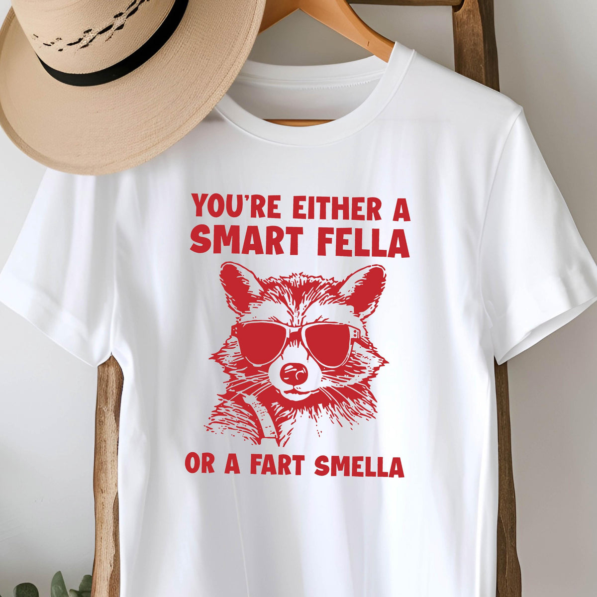 Funny Raccoon Graphic Tee: Retro Novelty T-Shirt