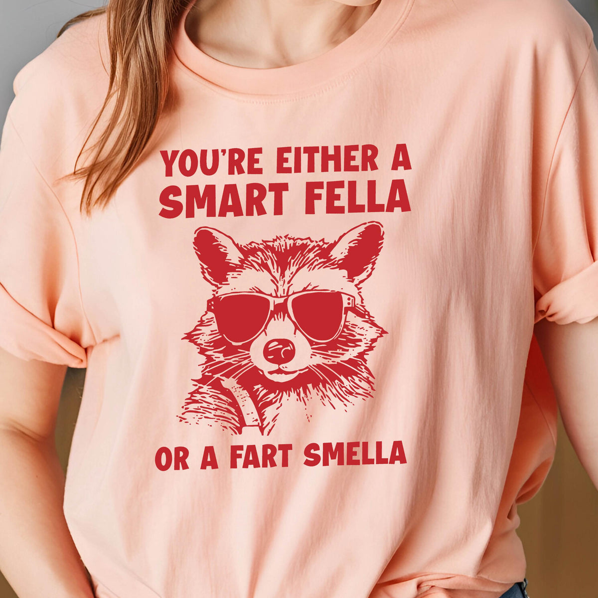 Funny Raccoon Graphic Tee: Retro Novelty T-Shirt