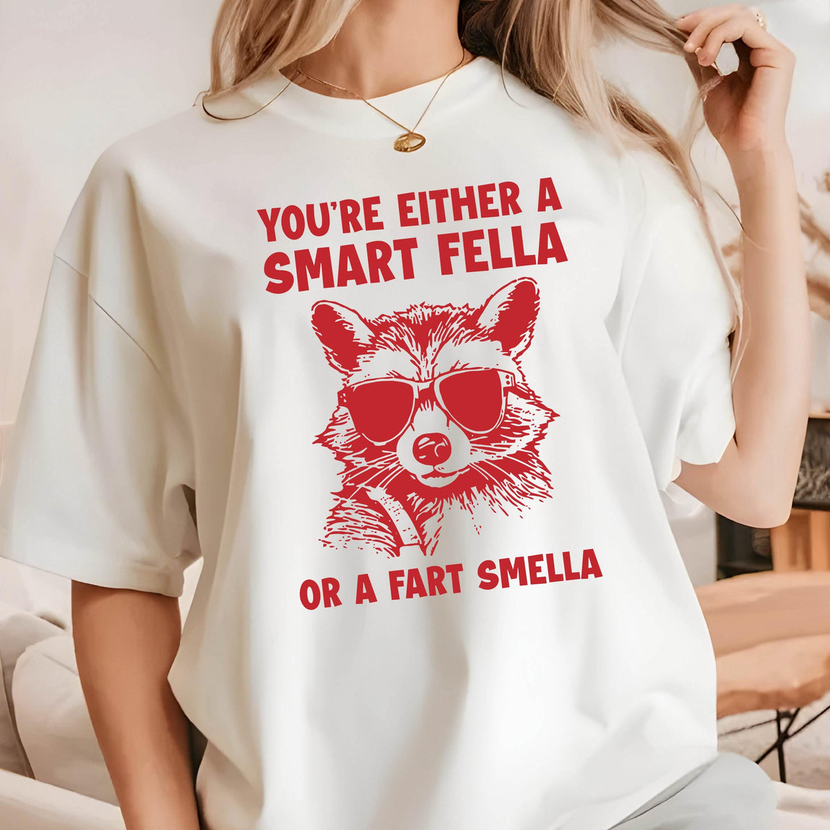 Funny Raccoon Comfort Colors T-Shirt: Retro Sarcastic Tee