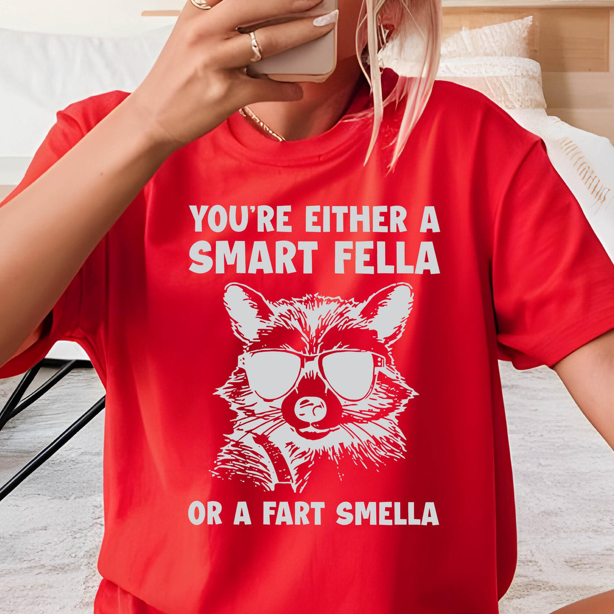 Funny Raccoon Comfort Colors T-Shirt: Retro Sarcastic Tee