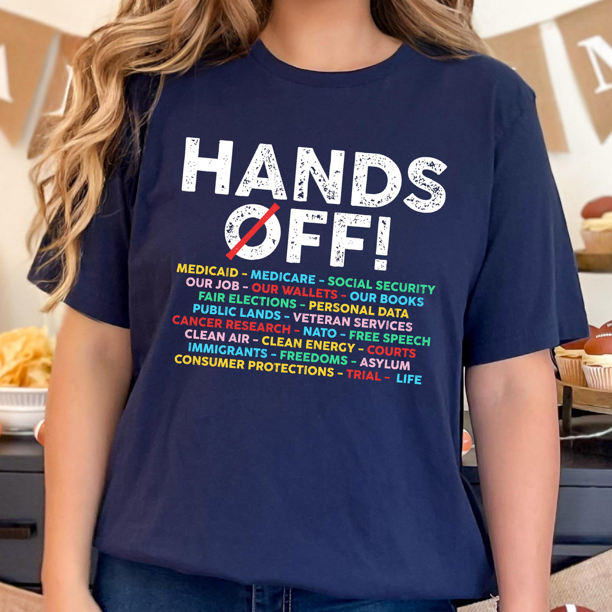 Hands Off! Protest Shirt: Political Activism Tee