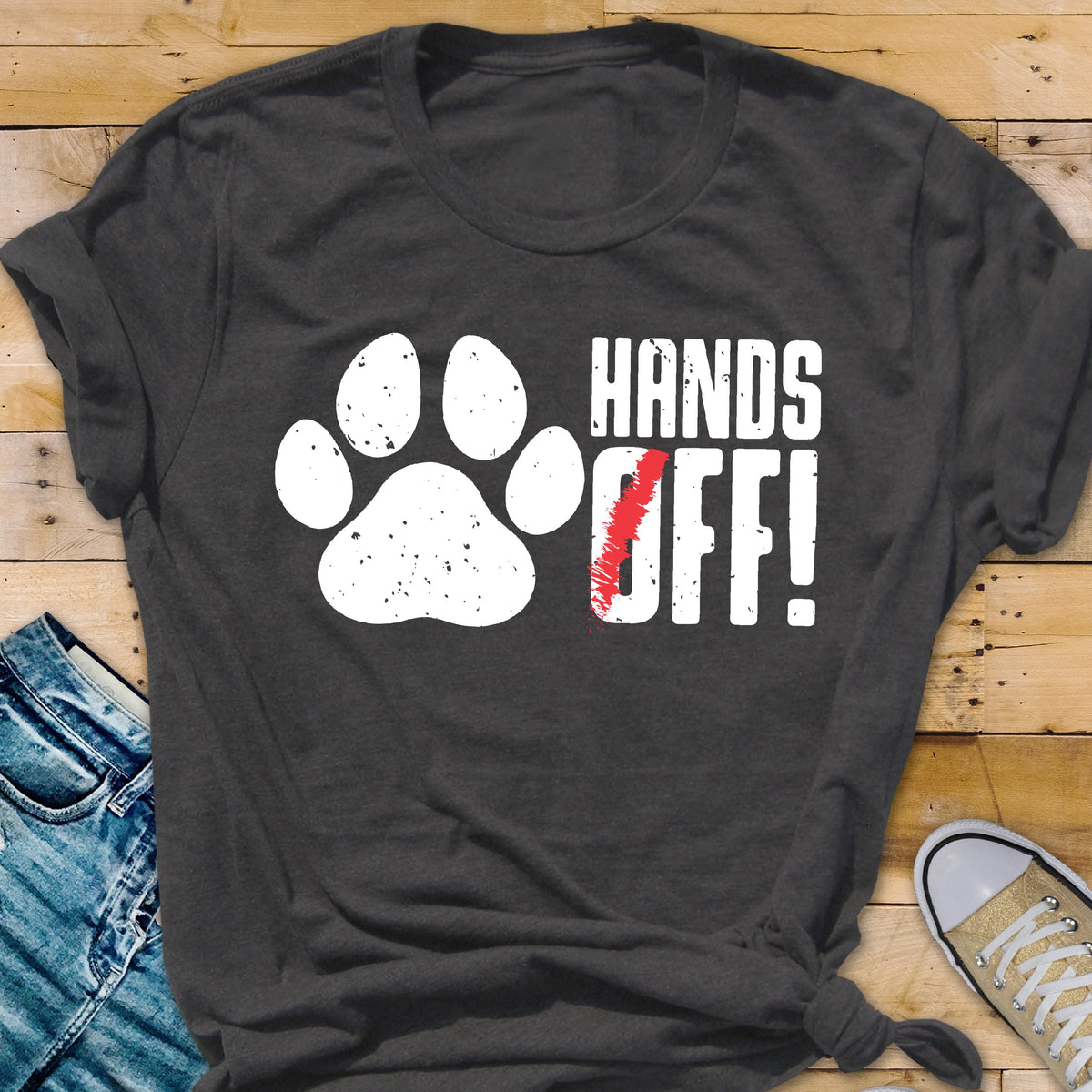 Hands Off Paw Protest T-Shirt: Activist Civil Rights Tee