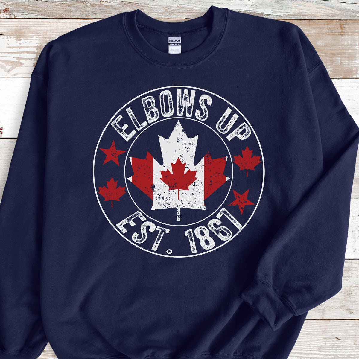 Elbows Up Canada Hoodie: Hockey Culture, Political Protest Sweatshirt