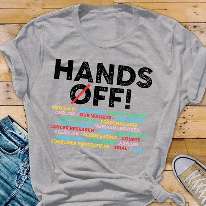 Hands Off! Protest Shirt: Political Activism Tee