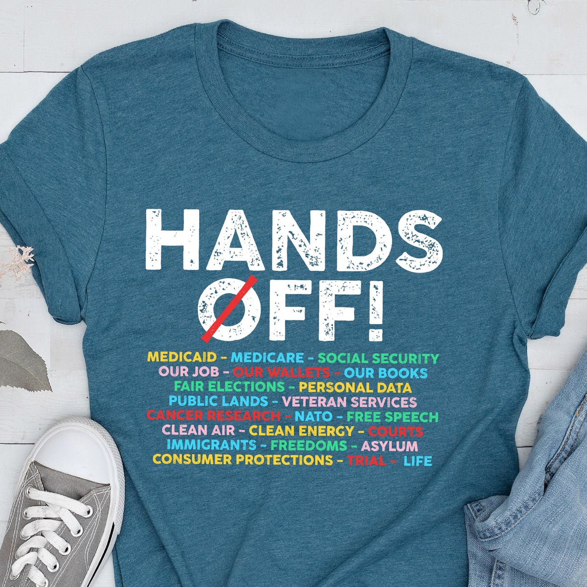 Hands Off! Protest Shirt: Political Activism Tee